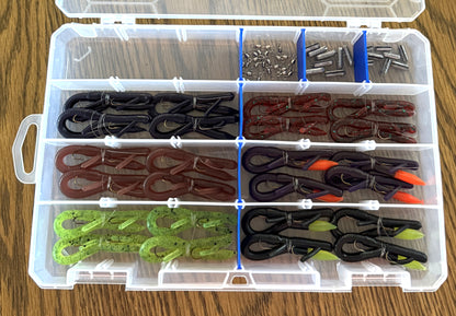 All 4 Tackle Box Series of Original Touchdown Worms