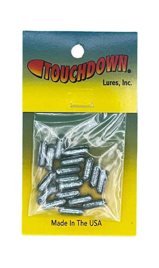 Touchdown Slim Line Sinkers - 18 Pack (Small)